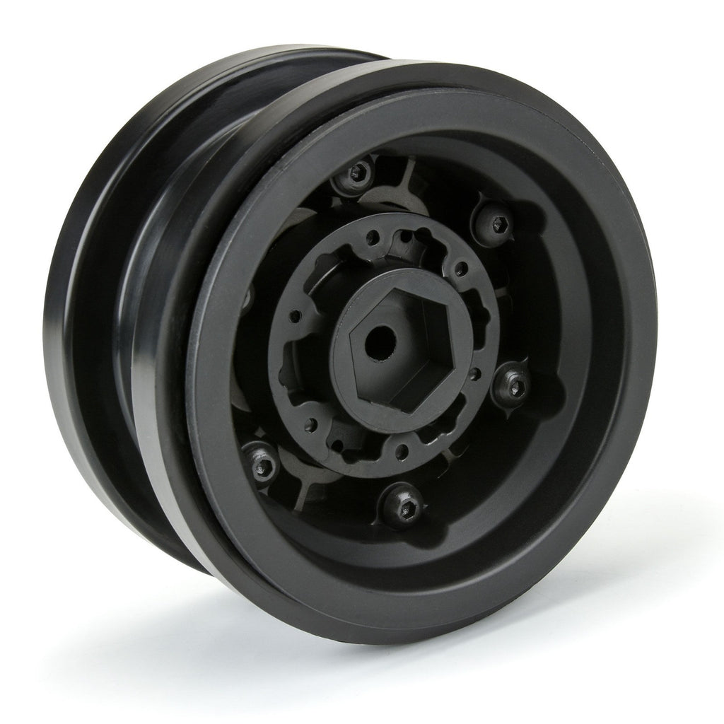 Pro-Line 2.9" Black Rhino Armory Aluminum SCX6 Wheels, Gunmetal (2) PRO282600