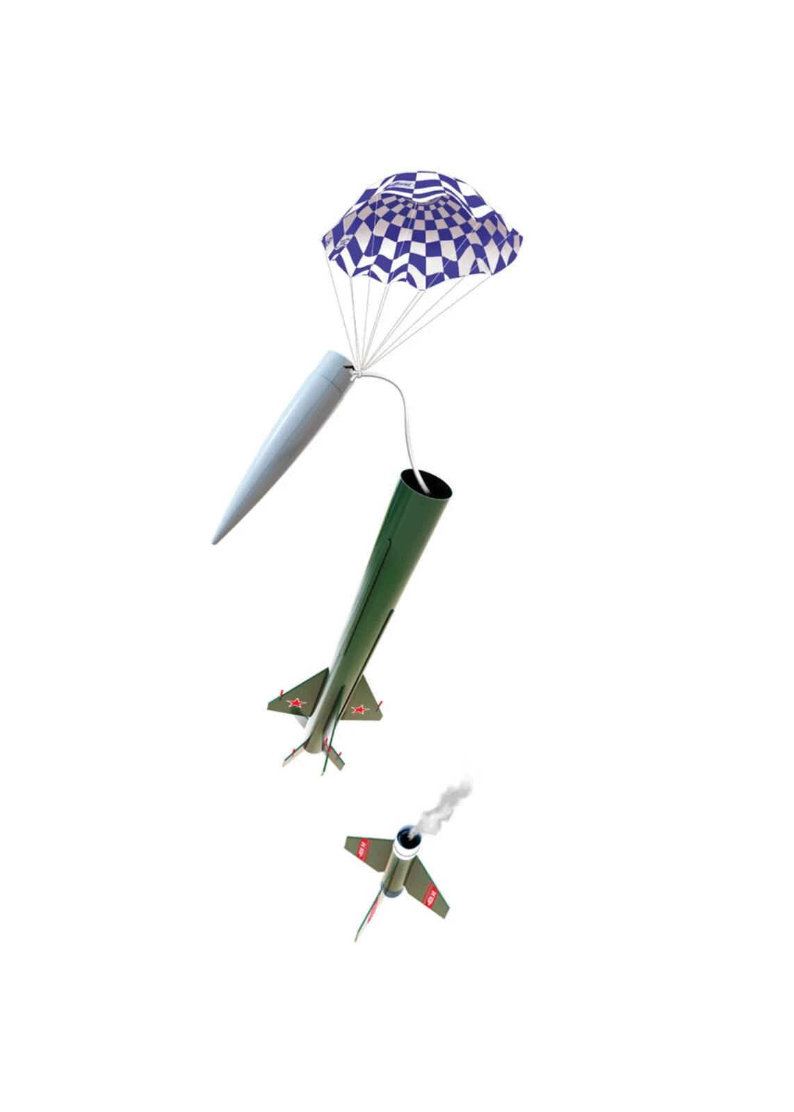 Estes Sasha SA-2061 Flying Model Rocket Kit EST7271 7271 Skill Level Advanced