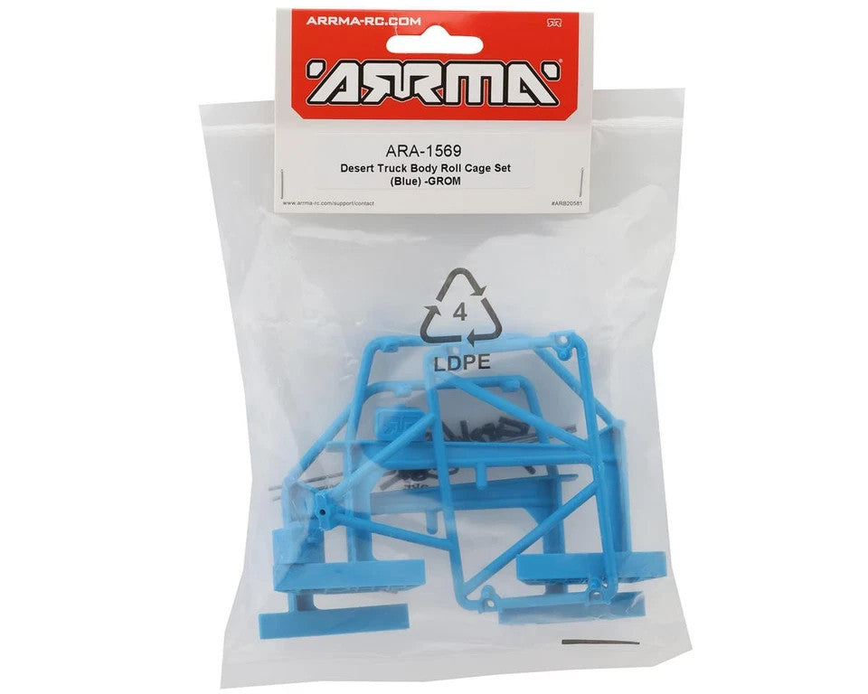 Arrma Mojave Grom RC Truck Body Roll Cage Set Blue ARA-1569 ARA1569 1569