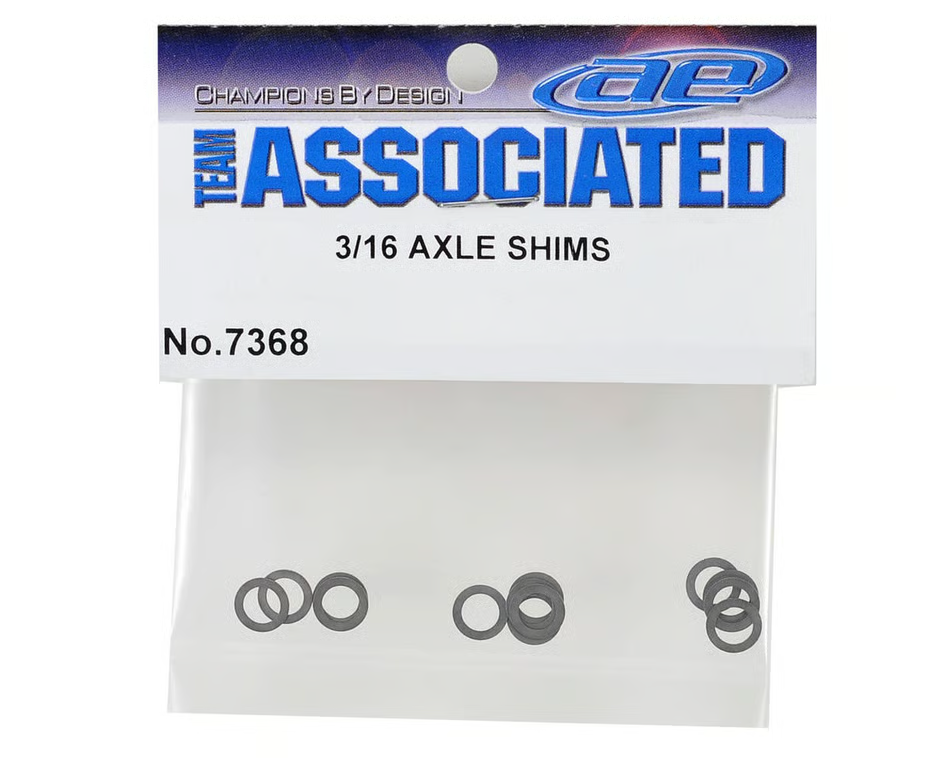 Team Associated ASC7368 3/16" Rear Axle Shims MIP CVD RC10 Vintage RC Part