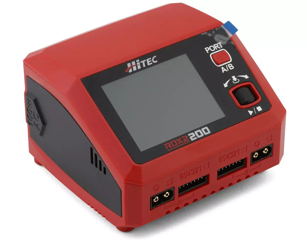 Hitec RDX2 200 Dual Smart LiPo RC Airplane Car Battery Balance Charger HRC44370