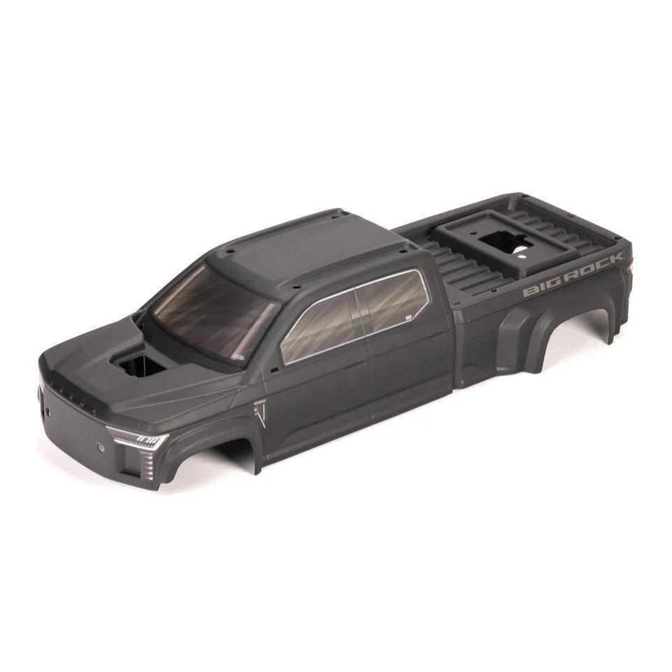 ARRMA BIG ROCK 4X4 Crew Cab Clipless Painted Decaled Trimmed Body Black ARA-1386