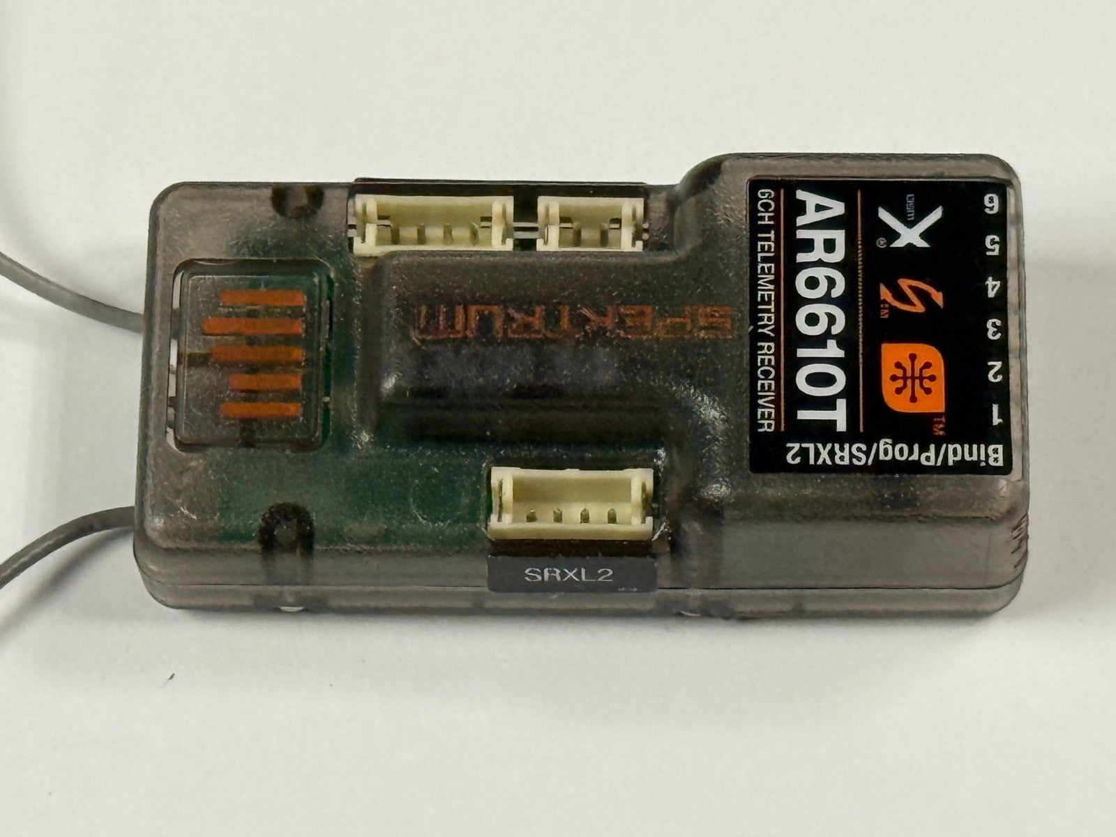Spektrum AR6610T AR6610 DSMX 6 Channel 2.4GHZ Telemetry Receiver SPMAR6610T  