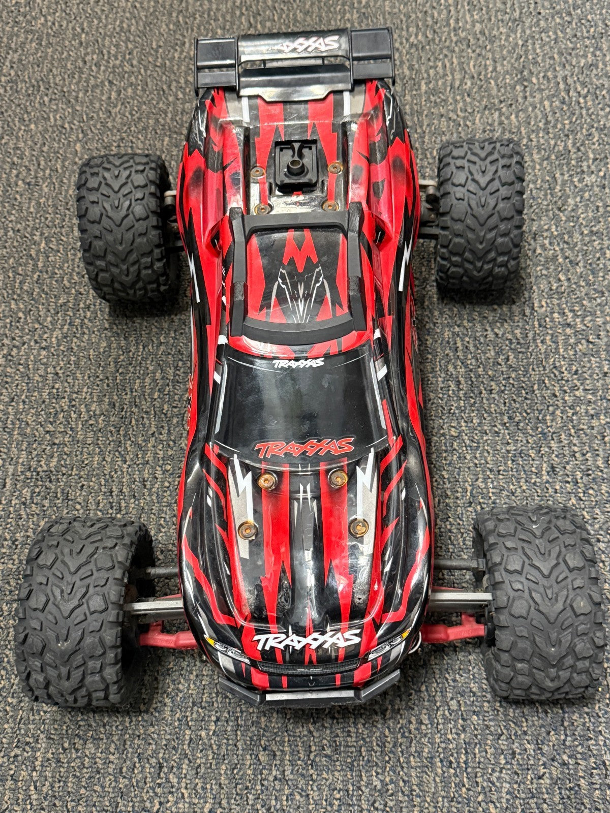 Traxxas Rustler 4WD 1/10 RC Stadium Truck Roller Chassis w/ Body and Wheels