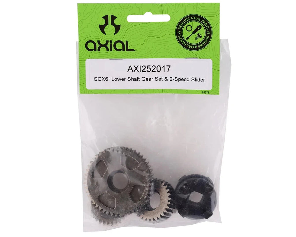 Lower Shaft Gear Set & 2-Speed Slider SCX6 Axial  AXI252017
