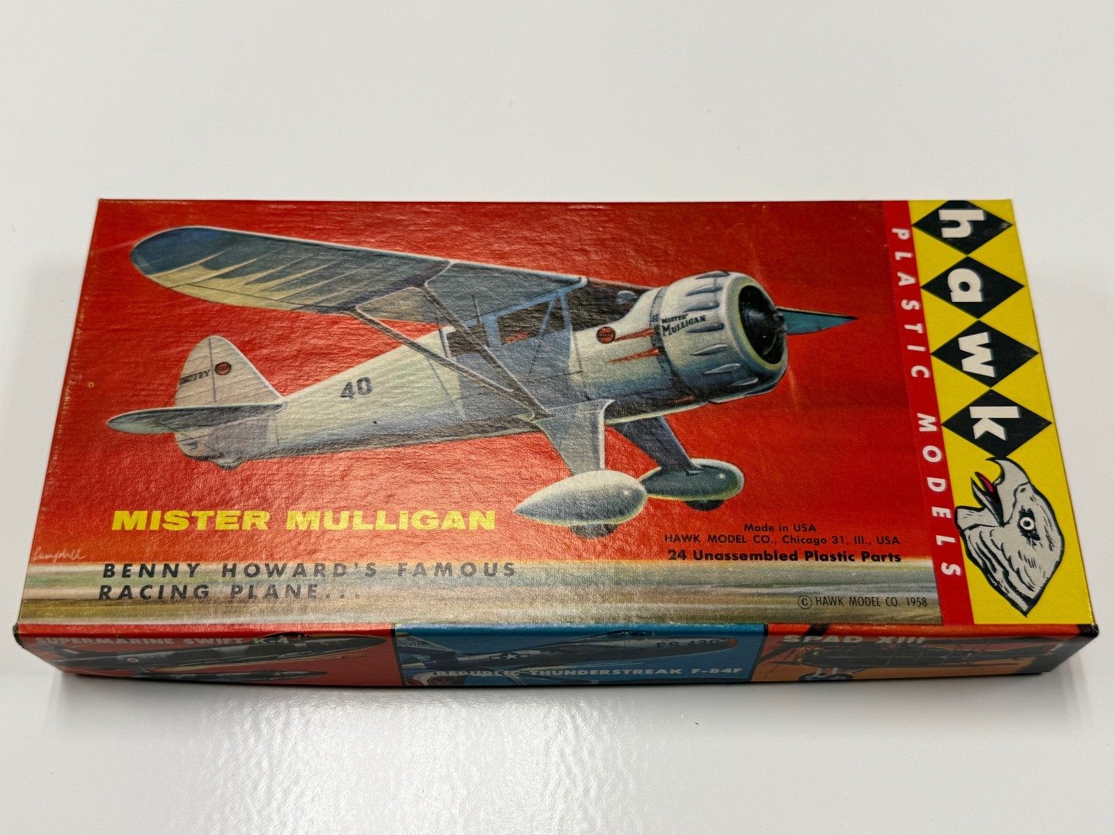 Hawk Mister Mulligan Racing Plane Airplane Plastic Model 1/48 Scale 619-50