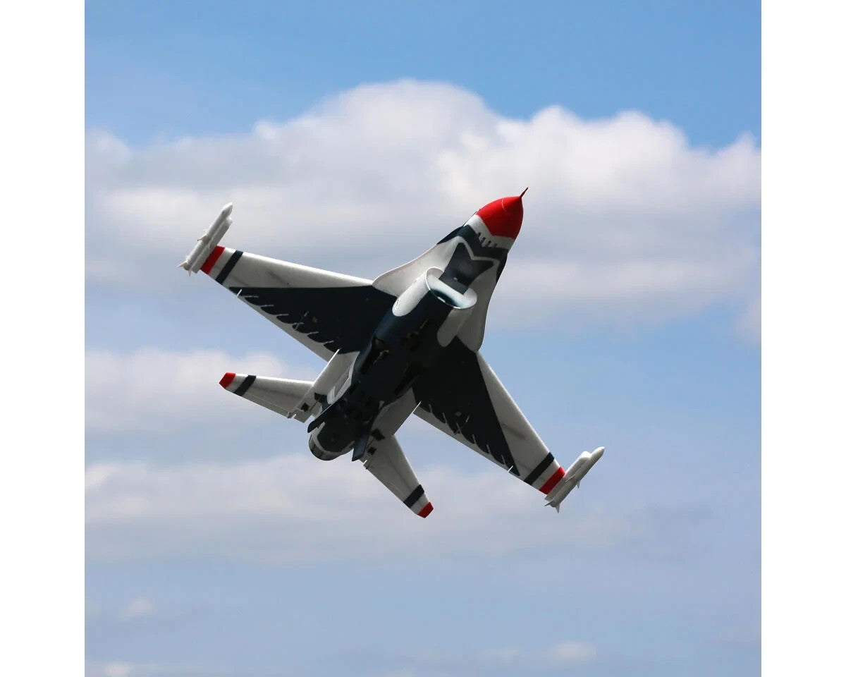 E-flite EFlite F-16 F16 70mm Thunderbirds EDF BNF Basic Jet Airplane AS3X & SAFE