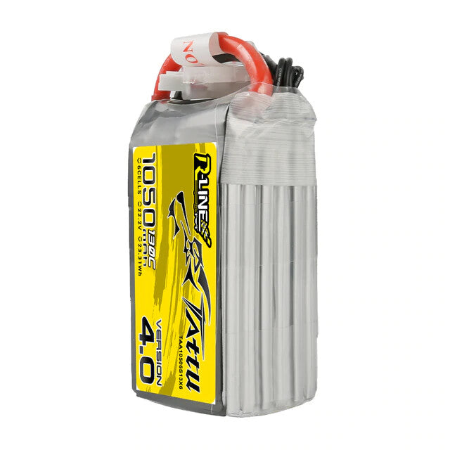 2x Tattu R-Line 4.0 22.2v 6s 1050 mAh 130c High Performance Lipo Battery XT60