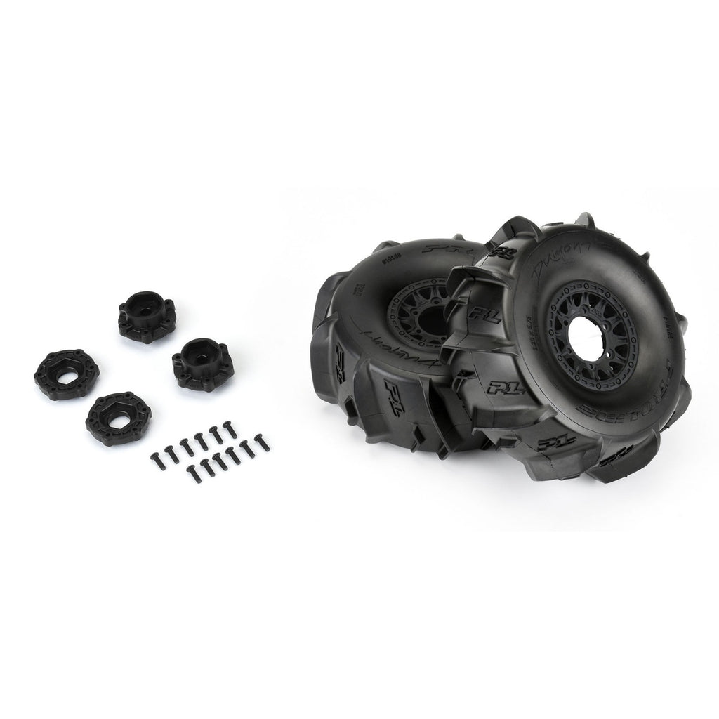 PRO1018911  1/7 Dumont Sand/Snow F/R Tires MTD 17mm Black Raid (2): Mojave / UDR