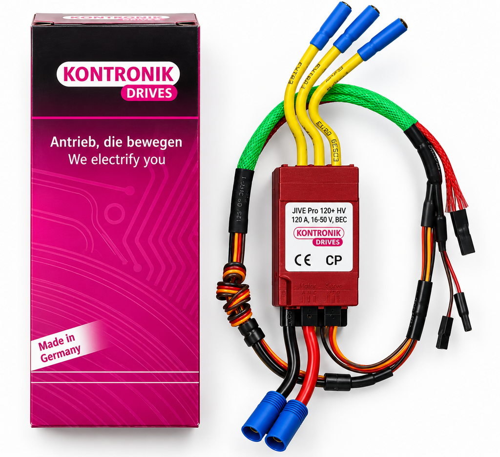 Kontronik JIVE Pro 120+ HV 120A Brushless ESC 5-12S LiPo BEC RC Helicopter