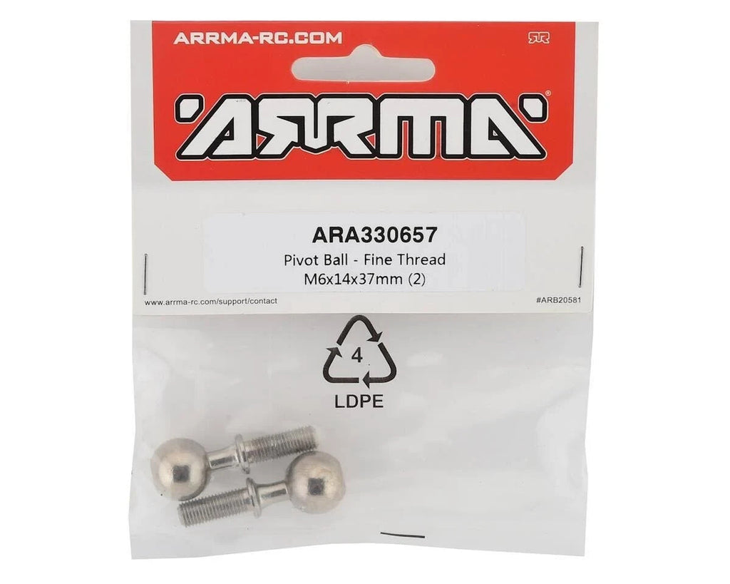 Pivot Ball Fine Thread M6x14x37mm (2) ARRMA Felony - Infraction ARA330657