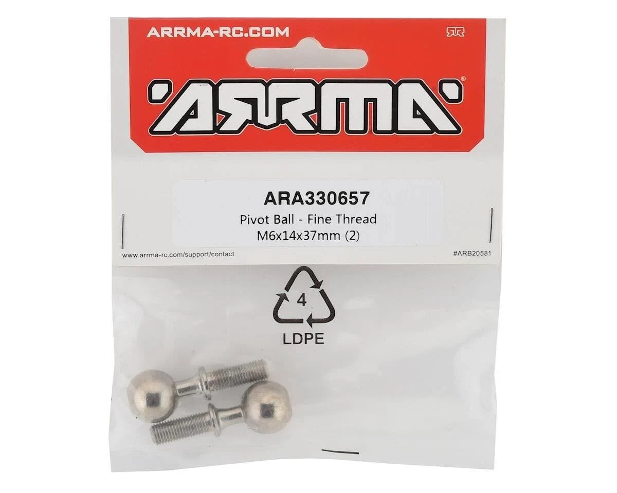 Pivot Ball Fine Thread M6x14x37mm (2) ARRMA Felony - Infraction ARA330657