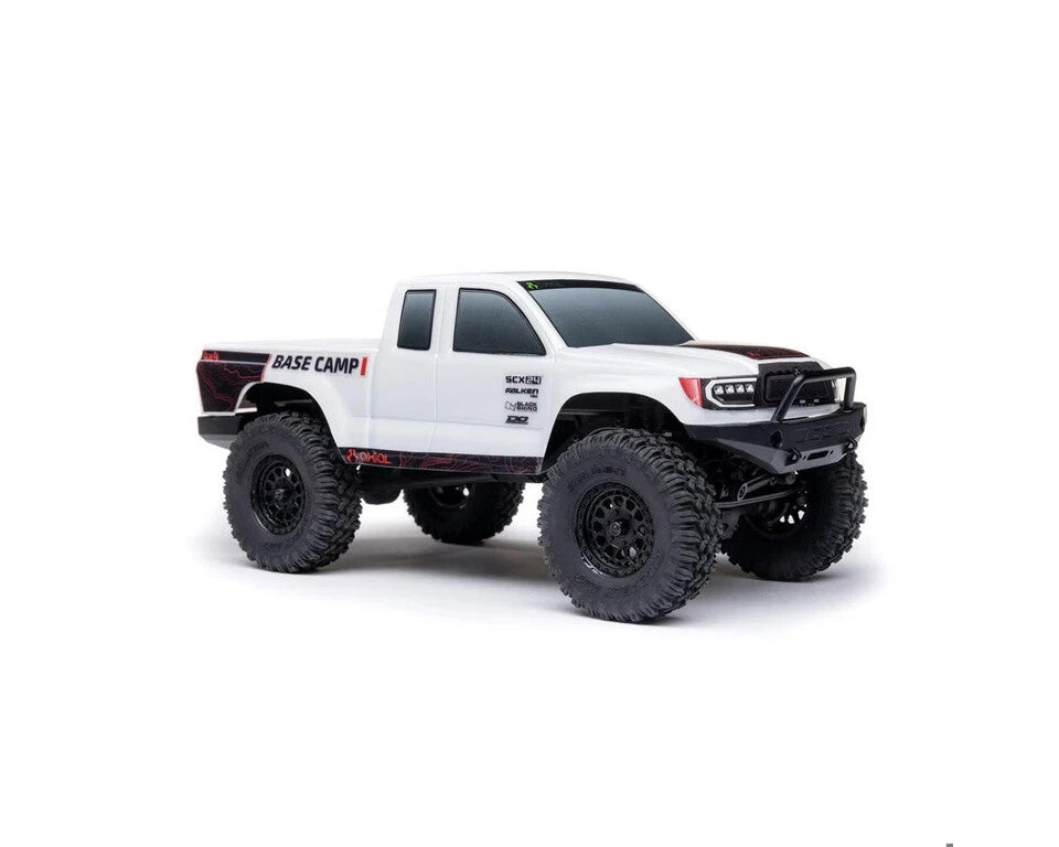 Axial SCX24 Base Camp 1/24 4WD RTR Scale Mini Rock Crawler White AXI-1219T1