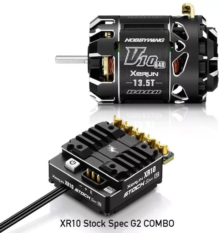 Hobbywing Xerun Combo XR10 Stock 2S G2 ESC & V10 G4R 13.5T RC Motor 38020377