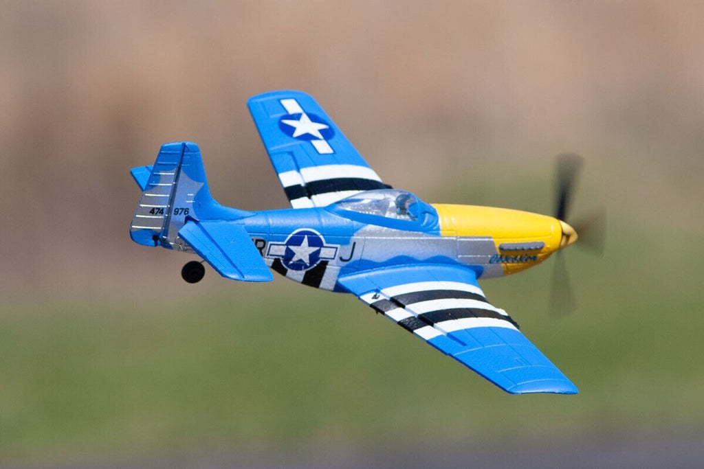 P-51D Mustang Obsession Micro Warbirds RTF RC Airplane w/PASS Stability Assist