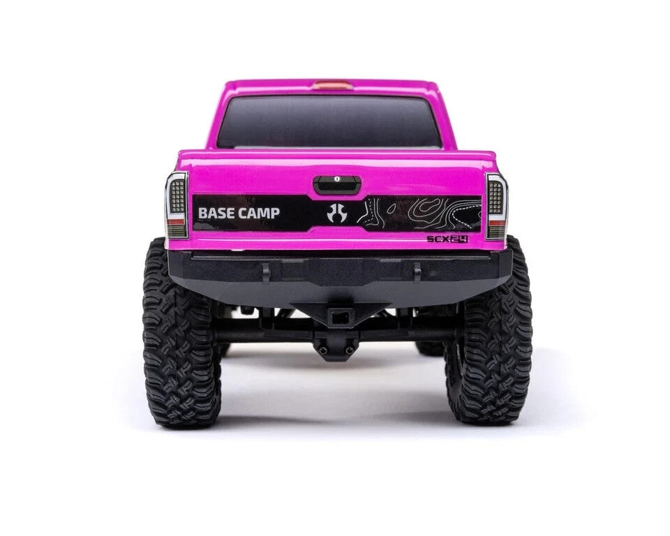 Axial SCX24 Base Camp 1/24 4WD RTR Scale Mini Rock Crawler Pink AXI-1219T3