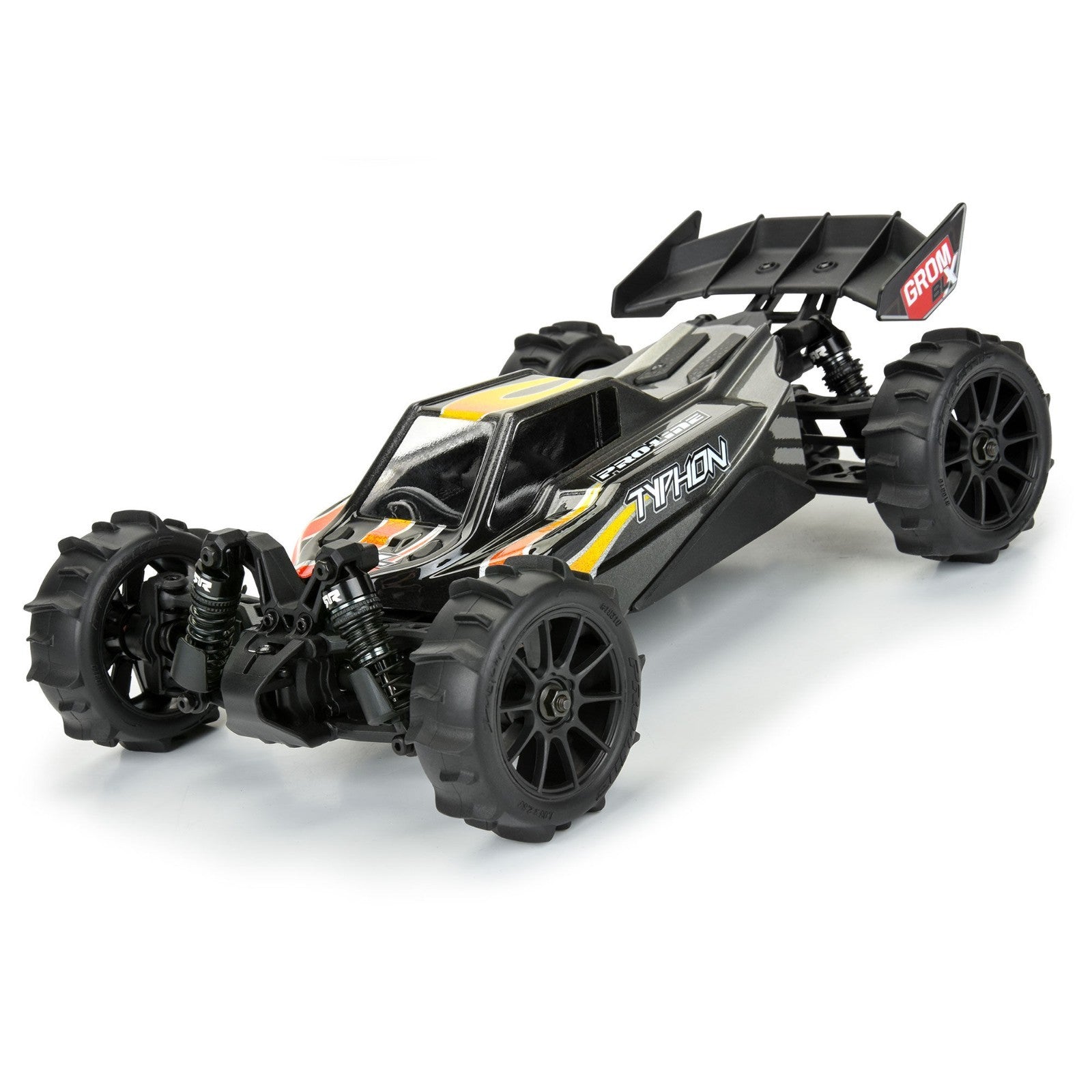 Pro-Line PRO1031010 1/14 Dumont F/R Tires MTD 12mm Black Mach-10 (4) Typhon GROM
