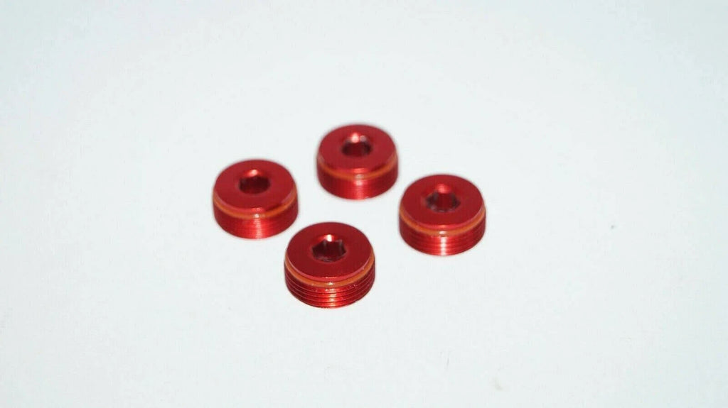 ARRMA ARA320467 Aluminum Front Hub Nut (Red) (4) KRATON/OUTCAST/TYPHON 6S HH