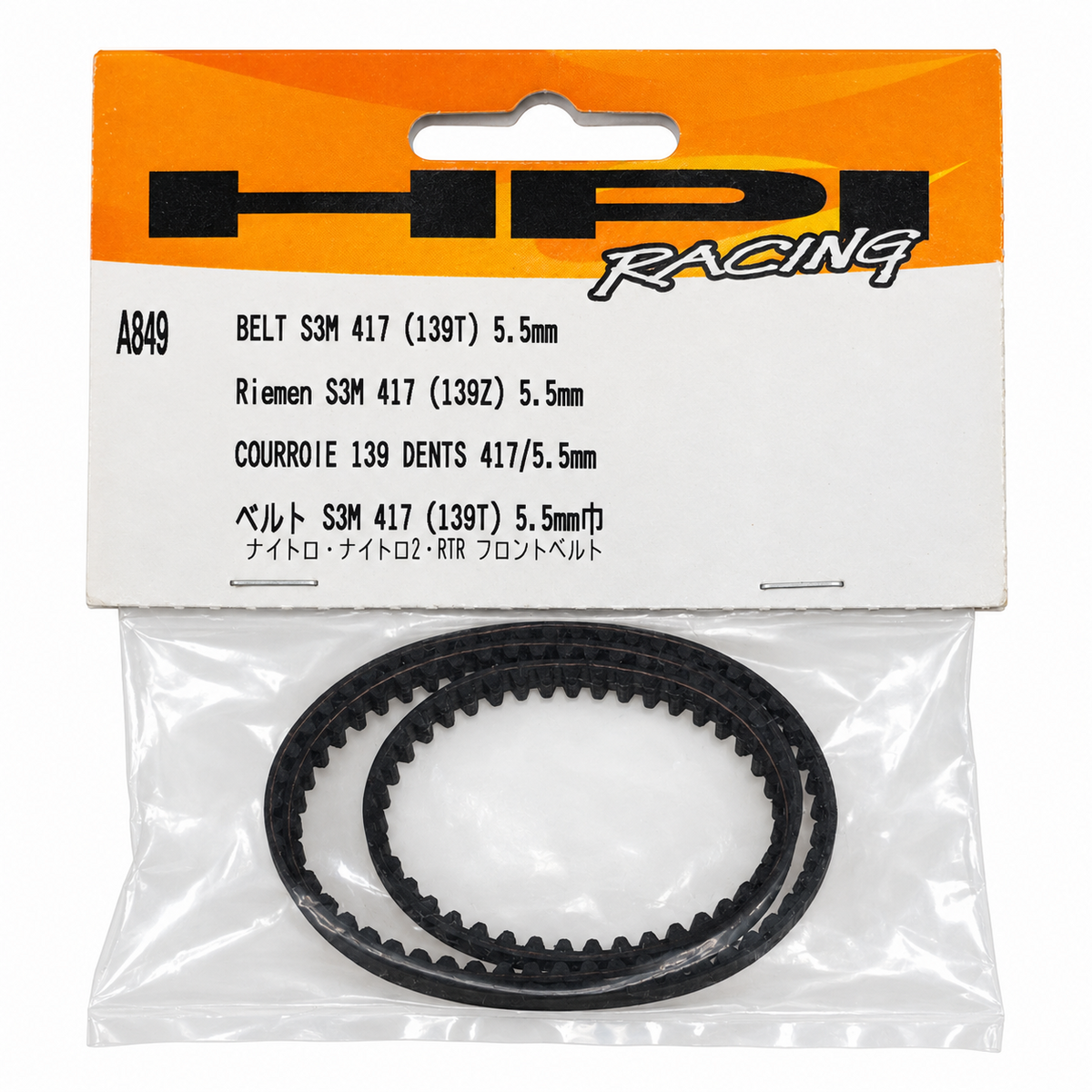 HPI Racing A849 849 HPIA849 Belt S3M 417 139T RC Truck/ Car Replacement Part