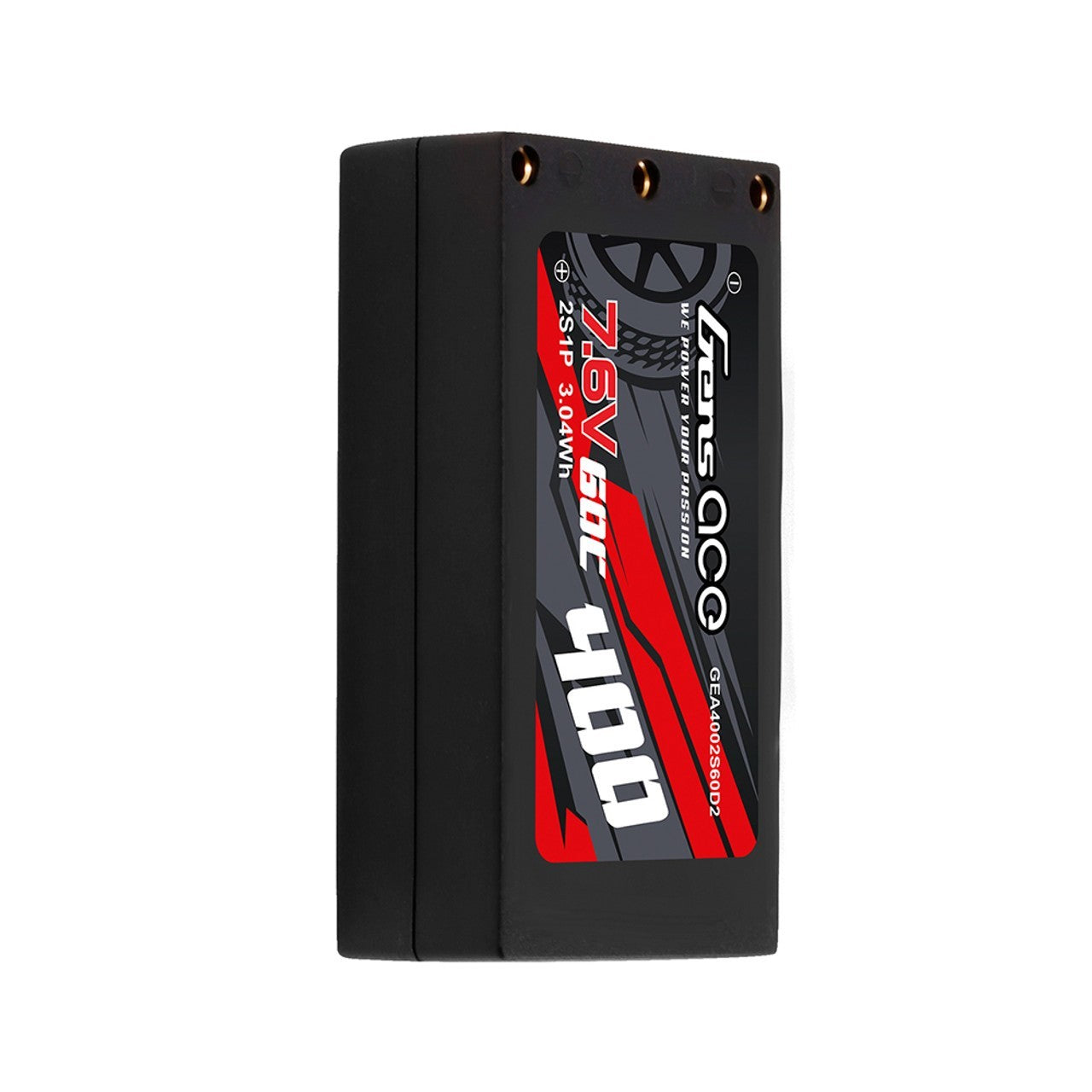 Gens ace 400mAh 2S 60C 7.6V HV Hardcase Lipo Battery with XT60 Plug : RX28