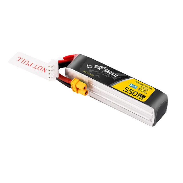 Tattu 550mAh 3S 95C 11.4V HV Lipo RC Airplane Battery Long Pack With XT30 Plug