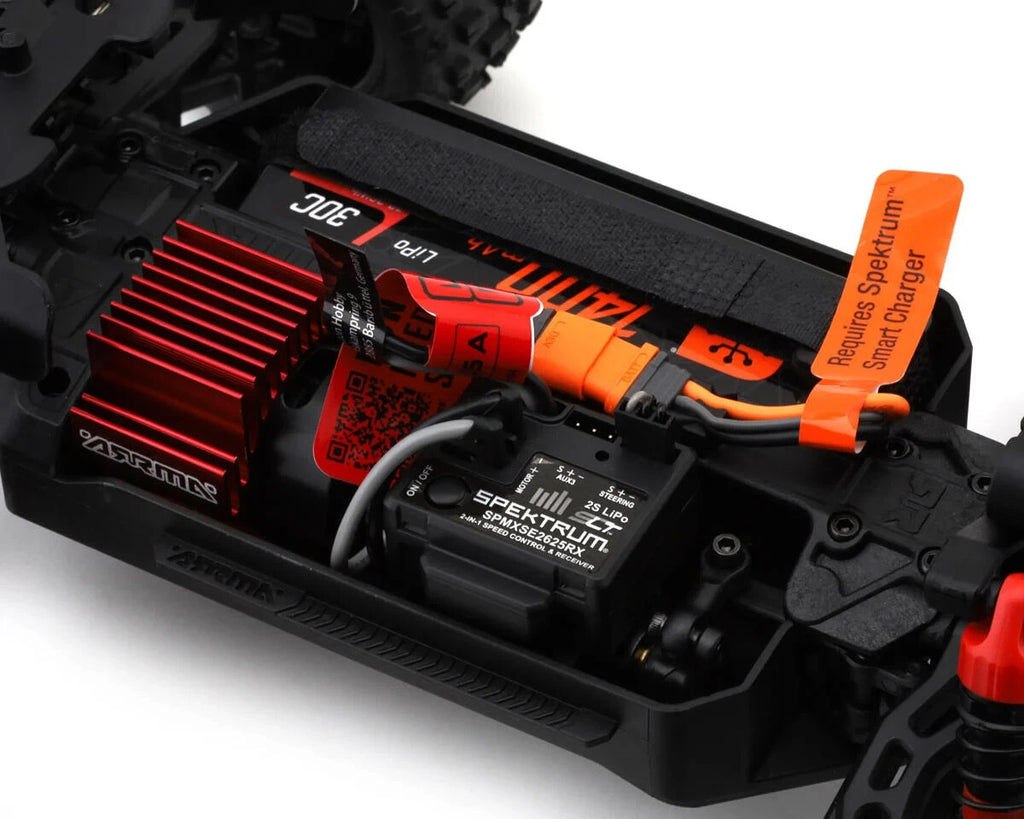 Arrma Granite Grom MEGA 4WD 380 Brushed 1/18 Monster Truck RTR (Red) w/SLT2