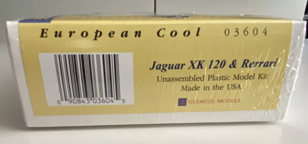 Glencoe Models #03604 European Cool Jaguar & Ferrari - 2 Mini Kits
