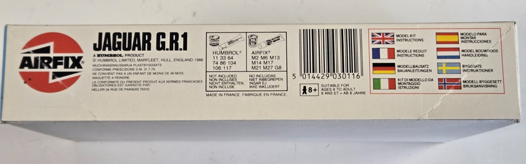 Airfix B.A.C. Jaguar G.R.1 Military Jet 1:72 Model Kit 1986