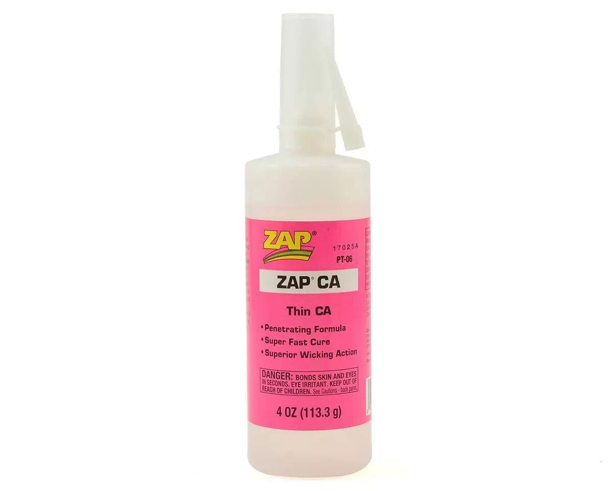 Pacer Technology Zap Thin CA RC Remote Control Balsa Airplane Glue 4 oz PAAPT06