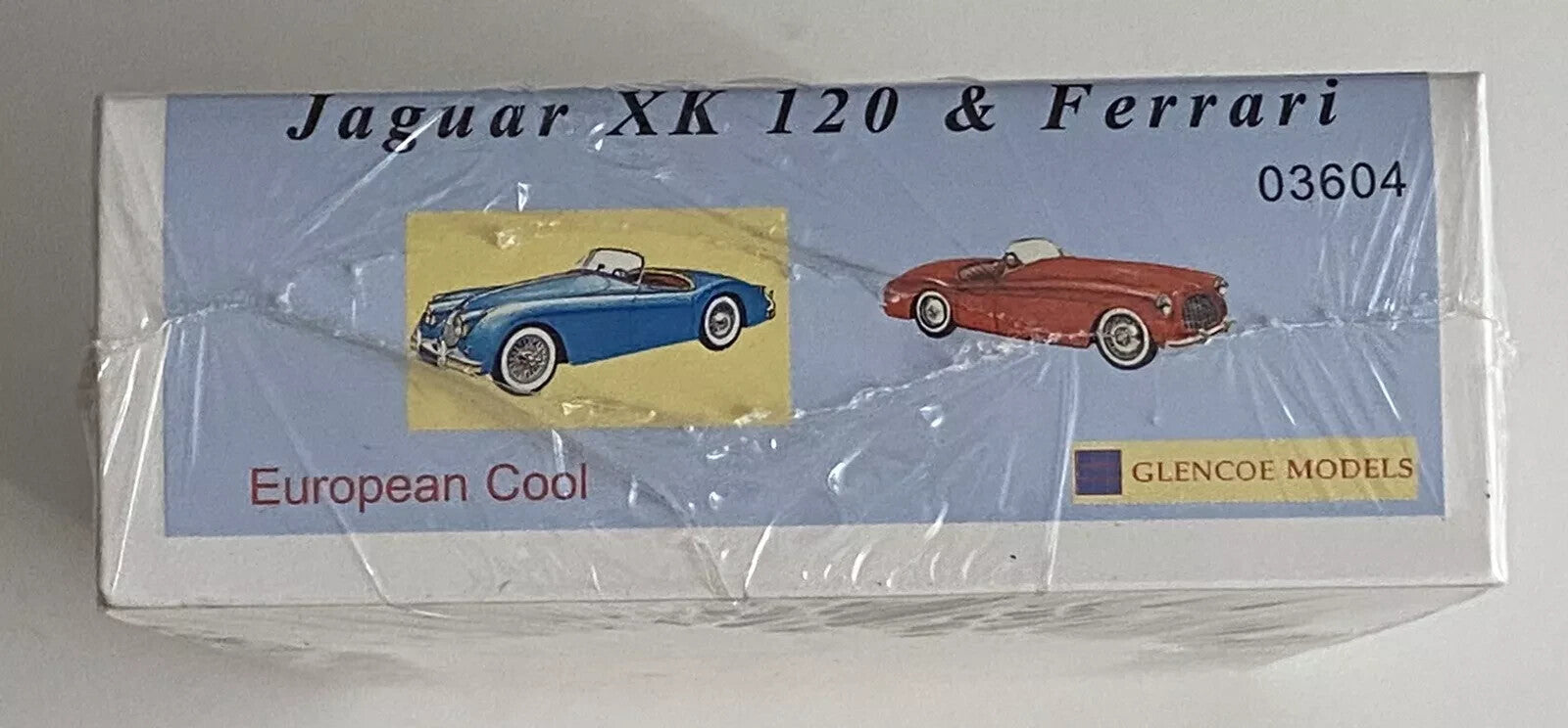 Glencoe Models #03604 European Cool Jaguar & Ferrari - 2 Mini Kits