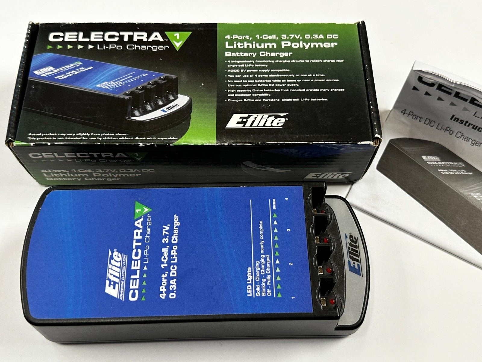 Excellent E-Flite Celectra 4 Port 1S RC Remote Control Battery Charger: UMX MCX