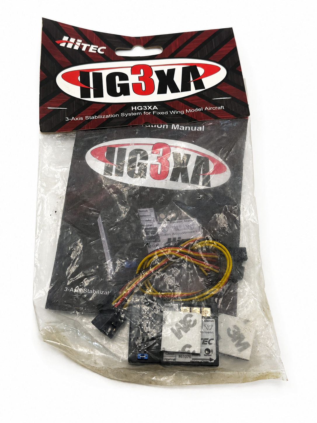 New Hitec HG3XA 3-Axis RC Airplane Stabilization Gyro System HRC61076