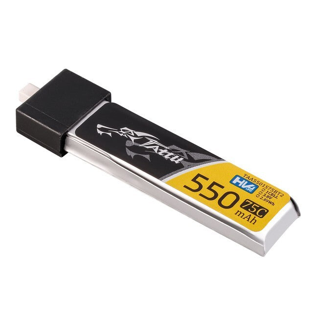 Tattu 1S 550mAh 75C 3.8V HV Lipo RC Drpne Battery Pack With BT 2.0 Plug 5 Pack