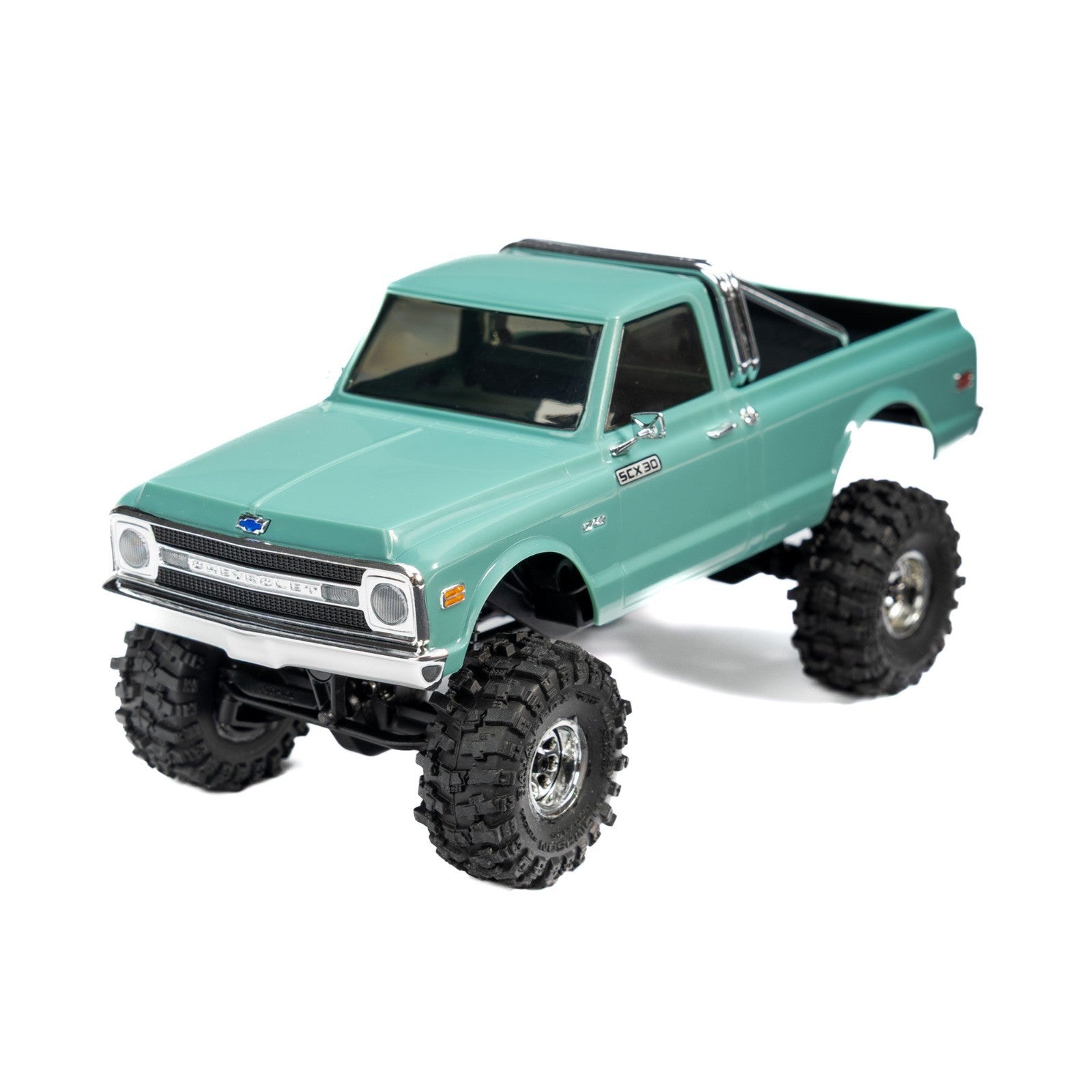 PRO1025110 1/30 Baja Pro X Front/Rear Mounted Chrome Beast Tires (4) Axial SCX30