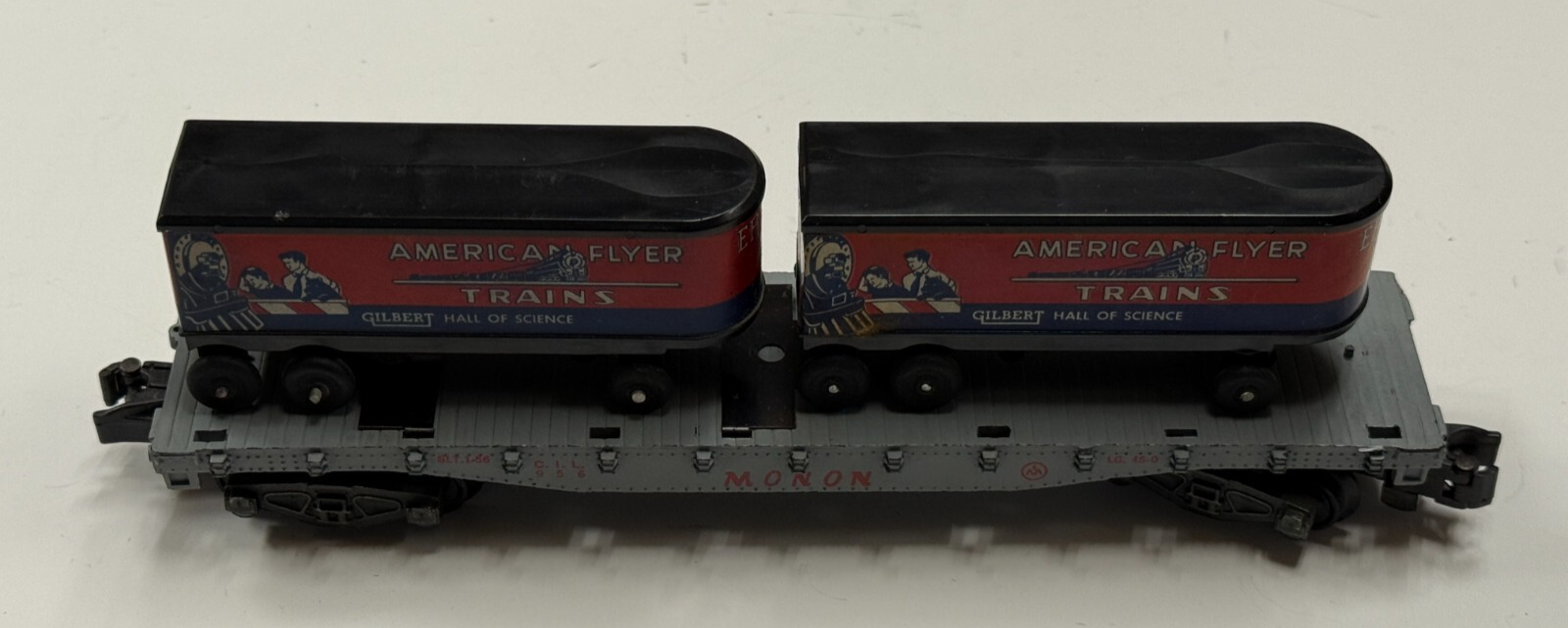 Vintage American Flyer S Gauge FlyCar w/ Trailers " Monon" BLT 1-56 #956 956