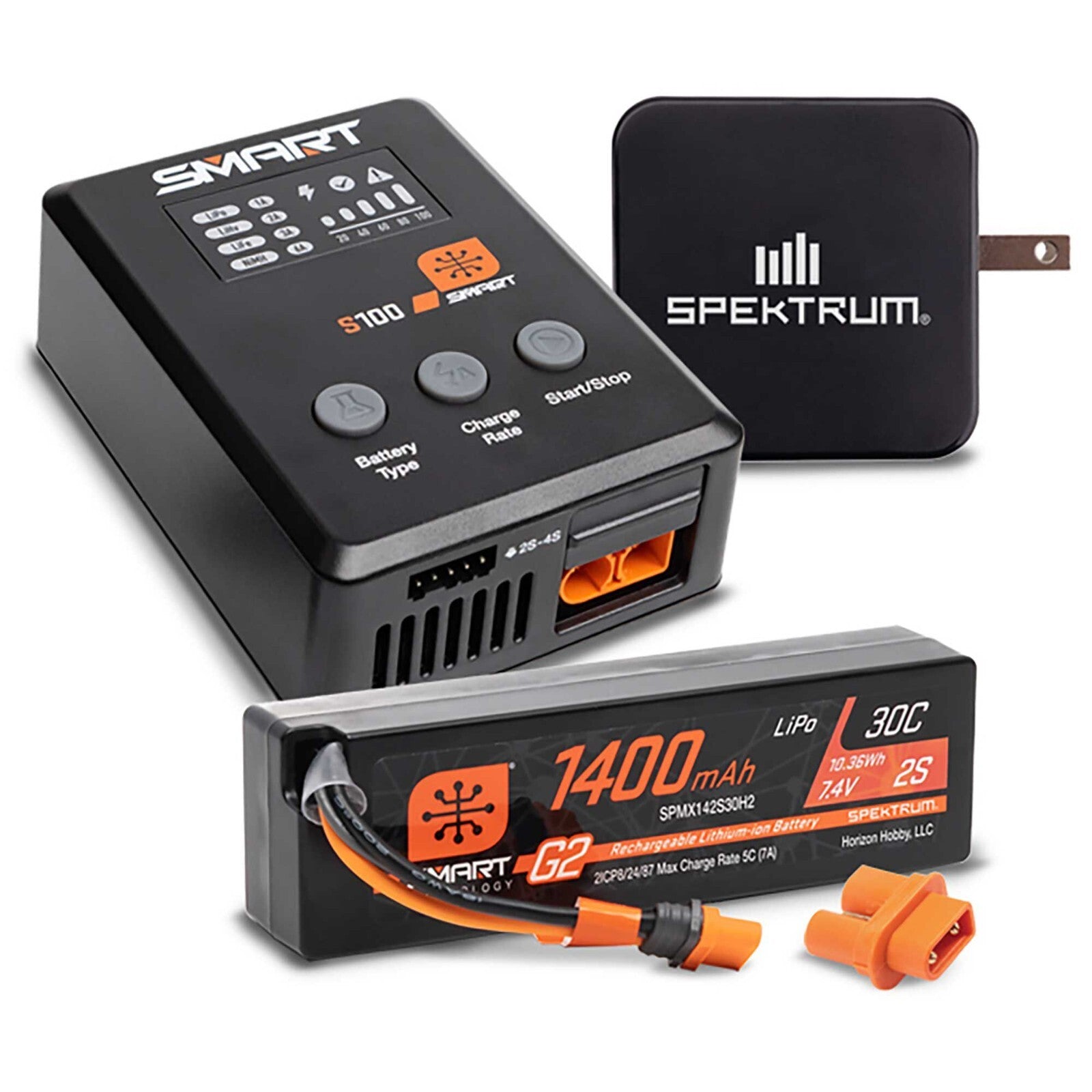 Smart Powerstage Surface Bundle: 1400mAh 2S 30C Battery /S100 Charger + More