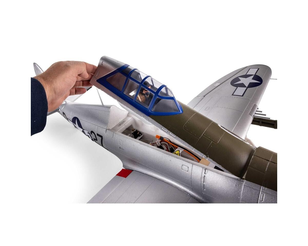 E-flite EFlite P47 P-47 Razorback BNF Basic Electric RC Airplane AS3X & SAFE