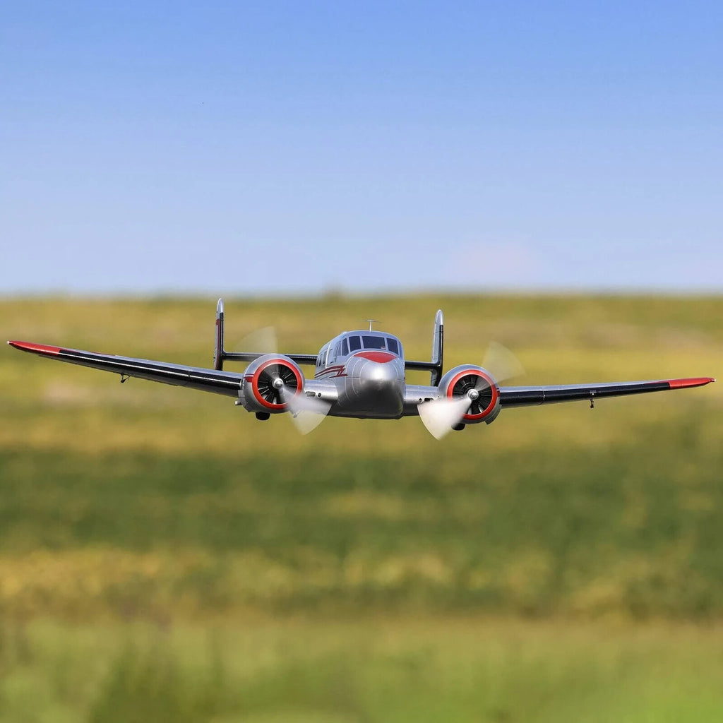 E-flite EFlite Beechcraft D18 1.5m Bind-N-Fly Basic BNF Electric RC Airplane