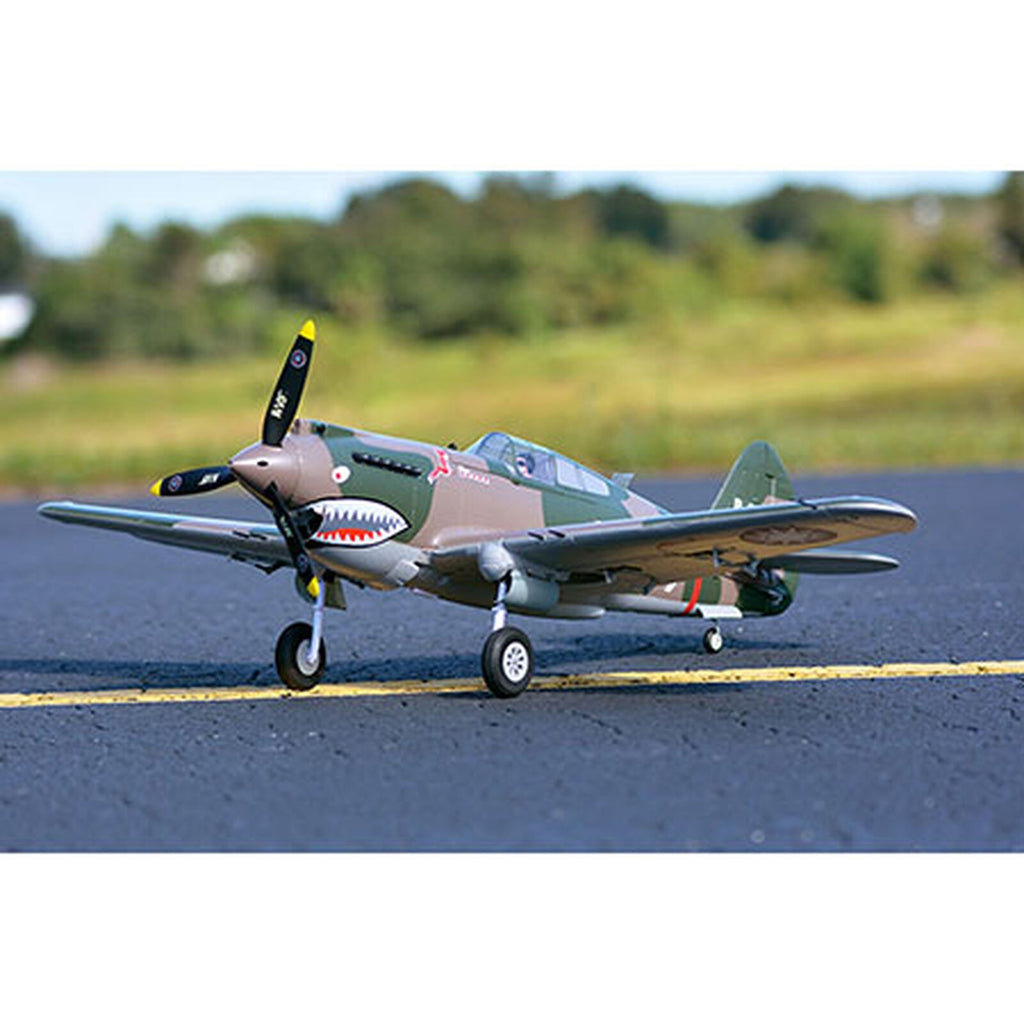 New P40 P-40 P-40B Flying Tiger 980mm RC Electric Model Airplane PNP with Reflex