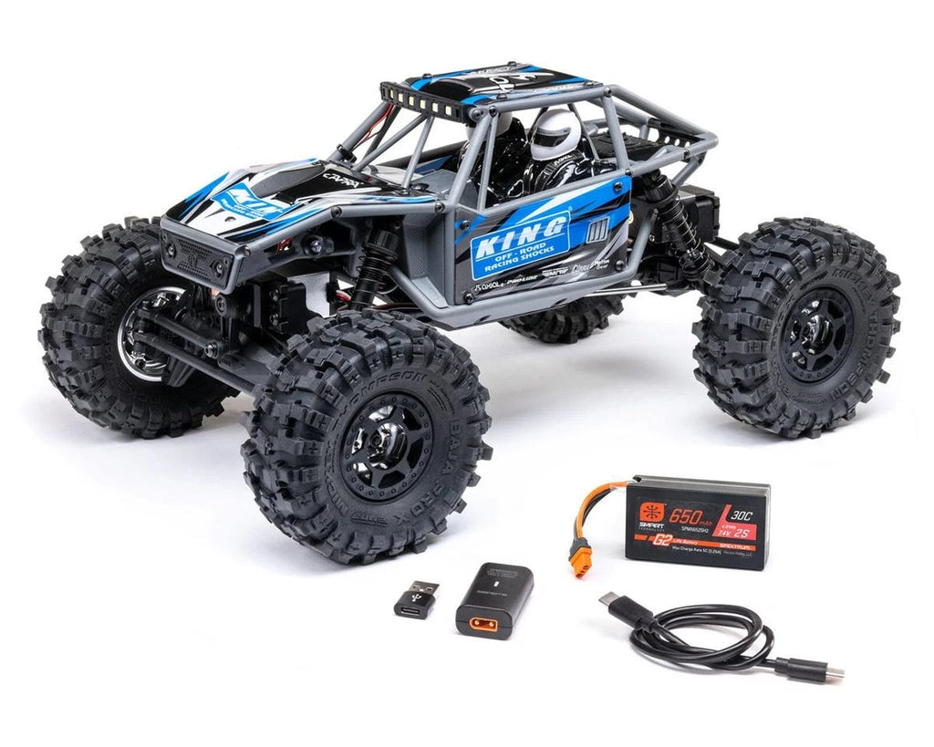 Axial UTB18 Capra 4WS 1/18 RTR 4WD Unlimited Trail Buggy (Blue) AXI-1750T1