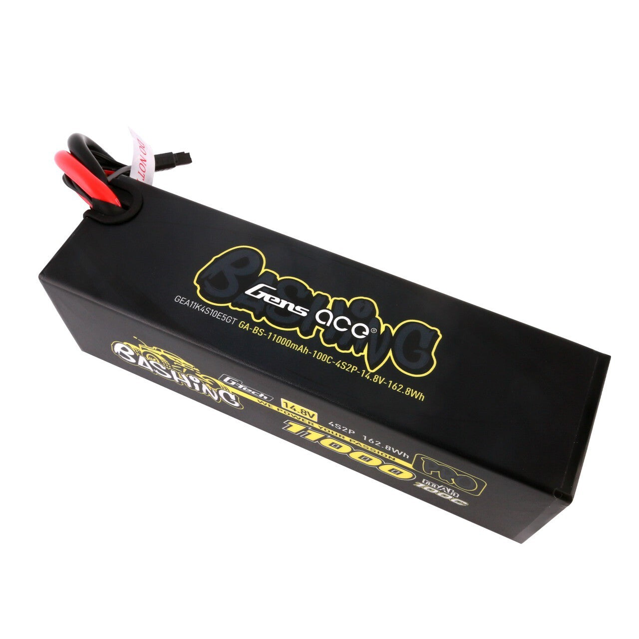 2x Gens Ace Bashing Pro G-Tech 14.8V 100C 4S 11000mah Lipo Battery Pack With EC5