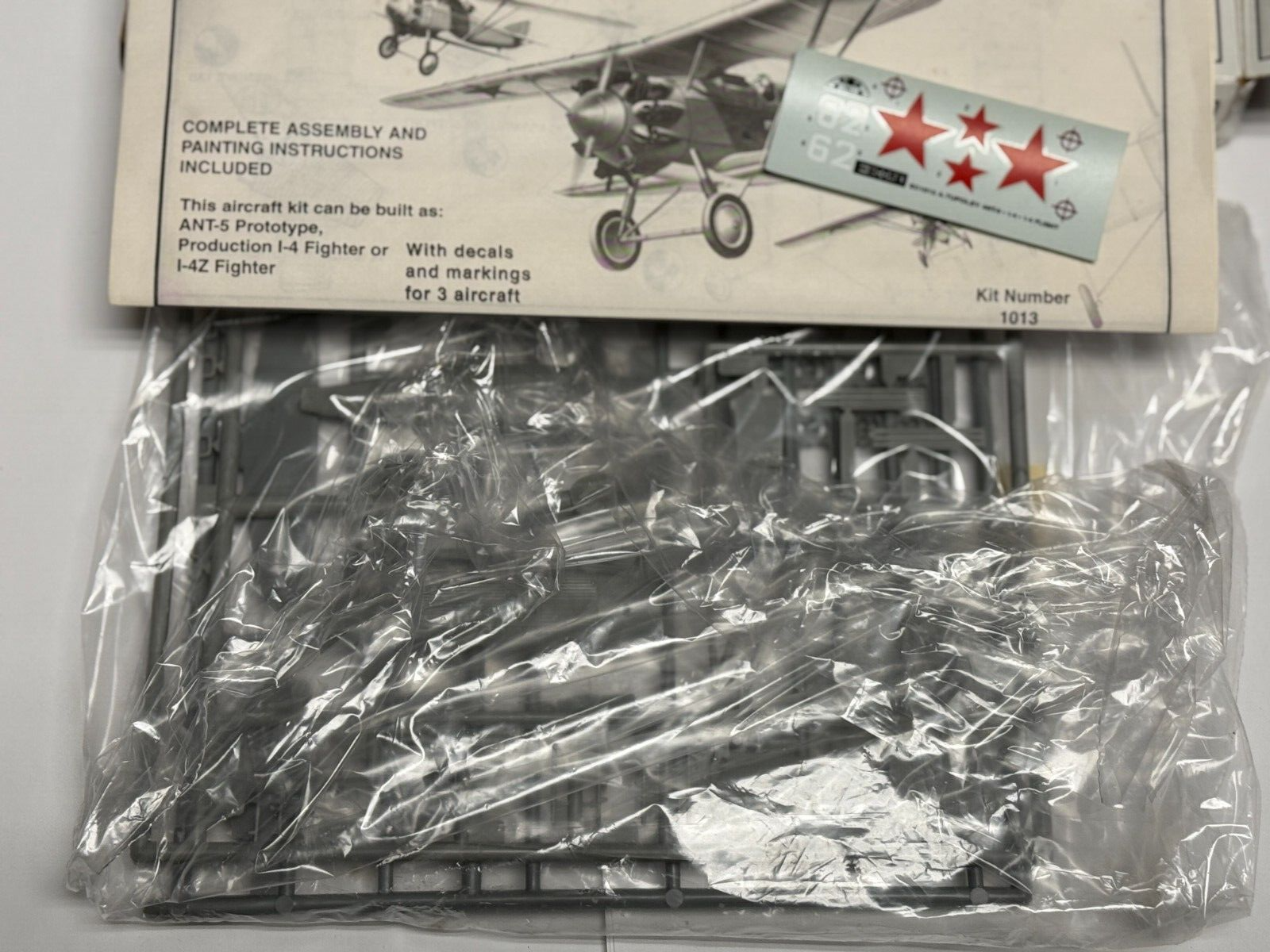 Encore Models Tupolev ANT-5, I-4, I-4Z Aircraft Model Kit No. 1013, 1/72 Scale