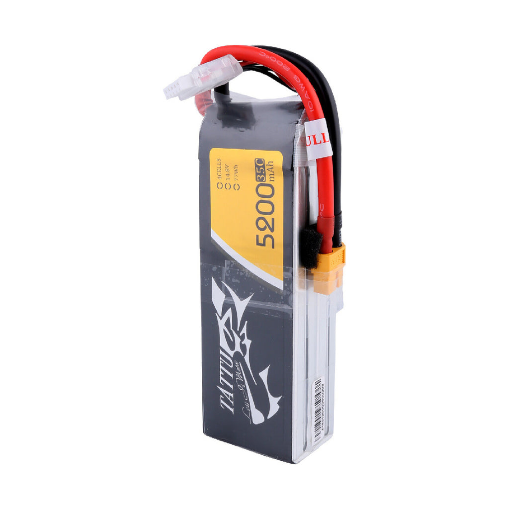 2x Tattu 5200mAh 14.8V 35C 4S Lipo Battery XT60 Plug RC Car Truck Heli Airplane