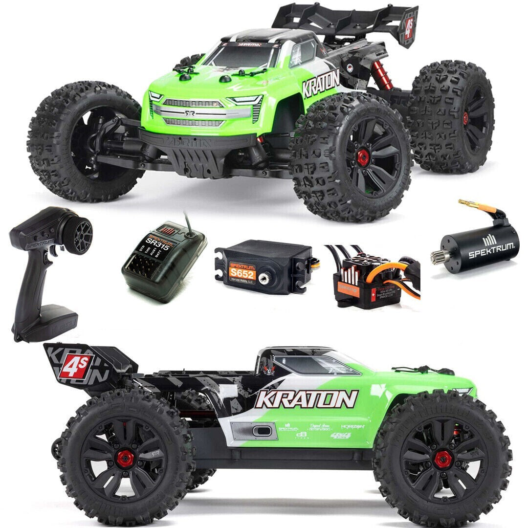 ARRMA ARA4408V2T4 1/10 Kraton 4X4 4S V2 BLX Speed RC Monster Truck RTR Green