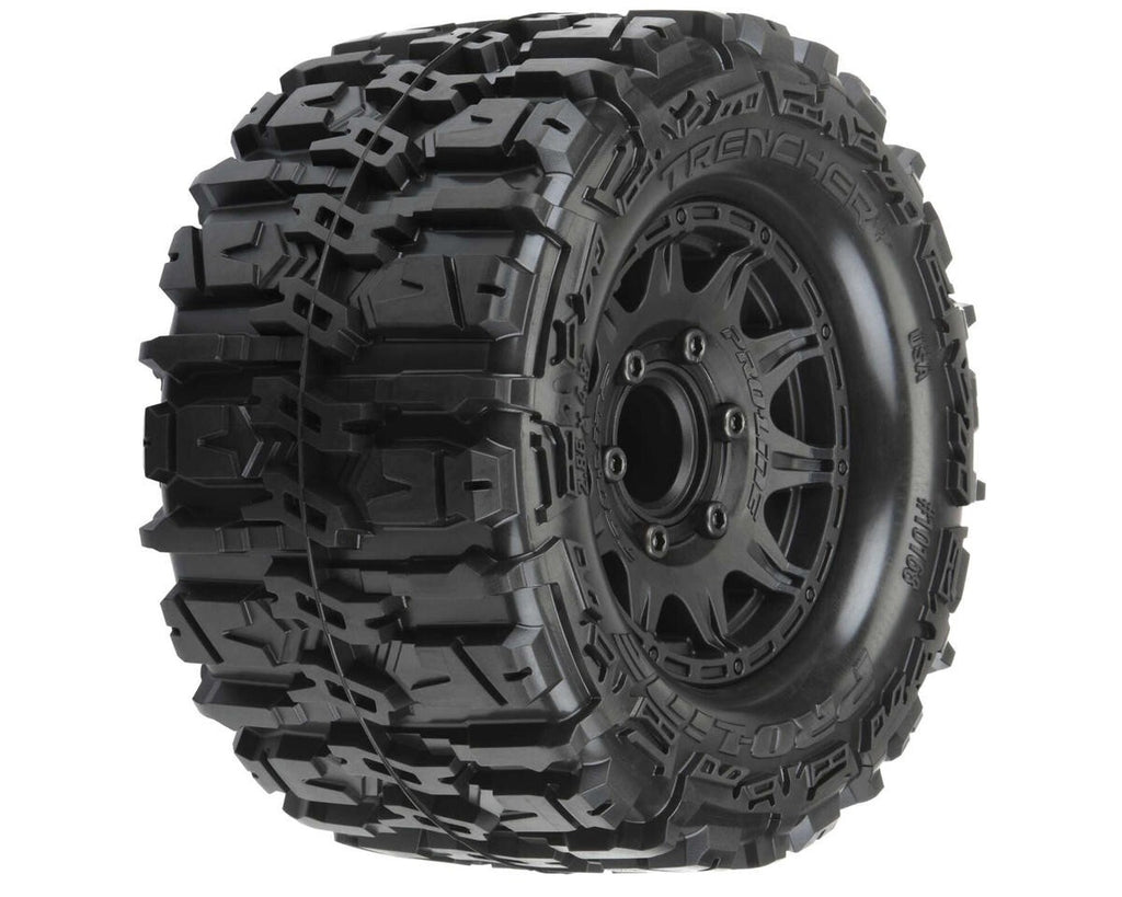 ProLine Trencher HP Belted 2.8" PreMounted Truck Tires (M2) (2) Black PRO1016810