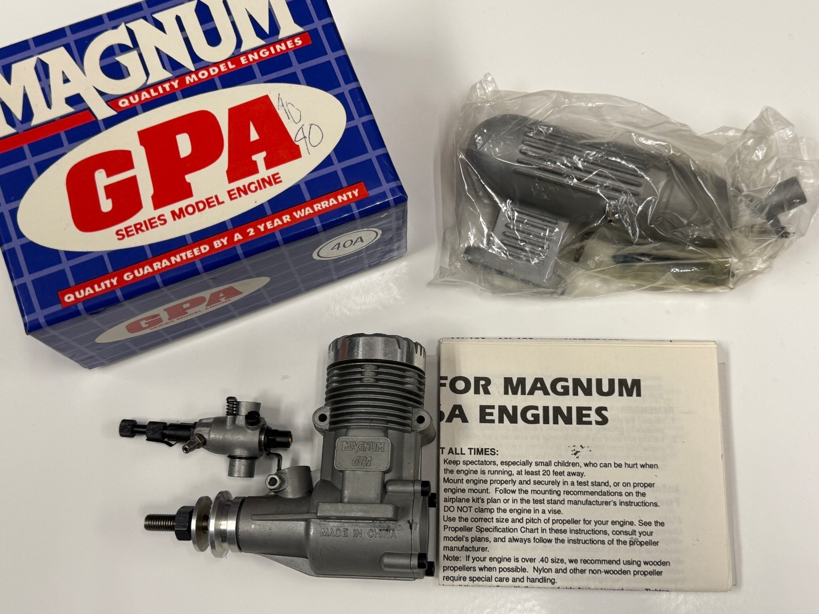 New in Box Magnum .40 40 RC Remote Control Nitro Model Airplane Engine