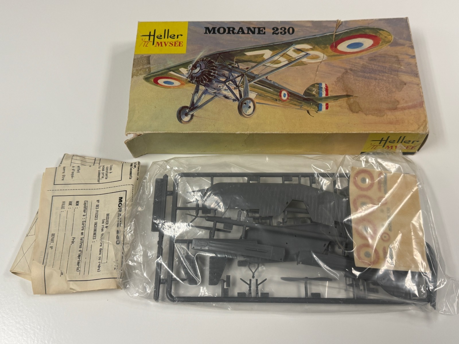 New Heller Morane 230 1/72 Scale Plastic Model Airplane Kit L098