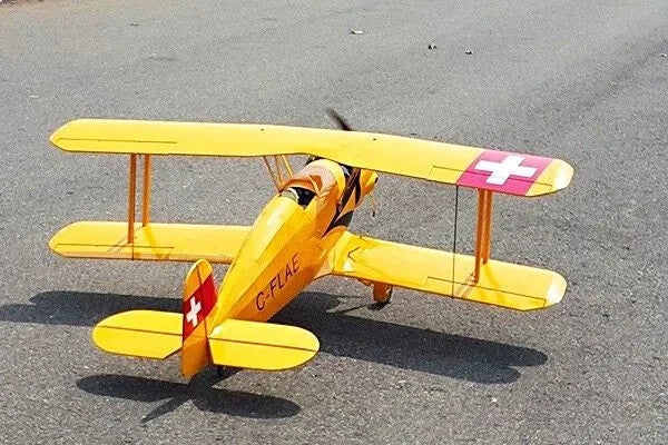 Seagull Models Bucker BU-133 BU133 RC Remote Control Airplane Jungmeister Yellow