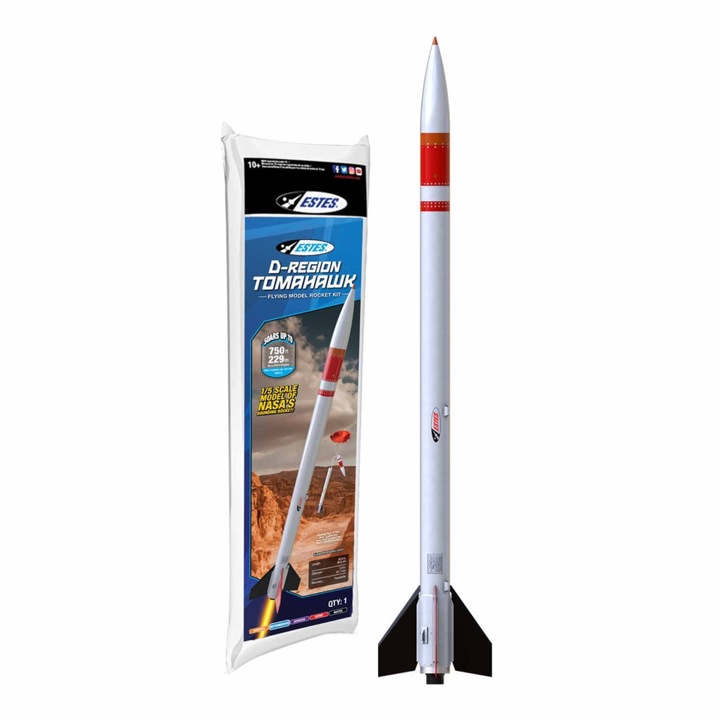 Estes EST002037 D-Region Tomahawk 1/5 Scale Model Rocket Kit Intermediate