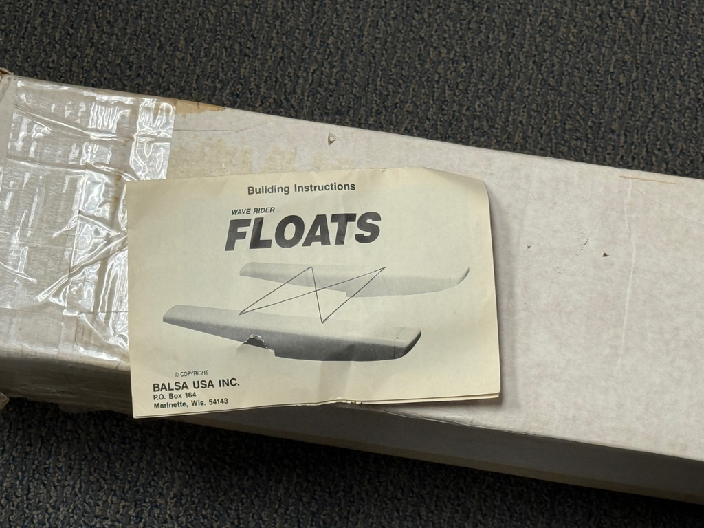 New Balsa USA 1/4 Scale RC Remote Control Model Airplane Float Kit